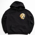 Custom Pet Face Embroidered Hoodie | Unisex Regular Fit